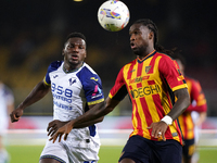 Kialonda Gaspar of US Lecce is in action during the Serie A match between Lecce and Verona in Lecce, Italy, on October 29, 2024. (