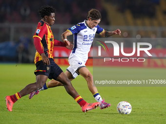 Ondrej Duda of Hellas Verona is in action during the Serie A match between Lecce and Verona in Lecce, Italy, on October 29, 2024. (