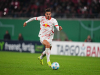 André Silva of Leipzig controls the ball during the DFB Cup  Second Round match between RB Leipzig and FC St. Pauli at Red Bull arena, Leipz...