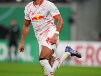 Benjamin Henrichs of Leipzig looks on during the DFB Cup  Second Round match between RB Leipzig and FC St. Pauli at Red Bull arena, Leipzig,...