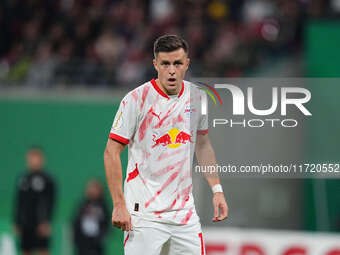 Christoph Baumgartner of Leipzig looks on during the DFB Cup  Second Round match between RB Leipzig and FC St. Pauli at Red Bull arena, Leip...