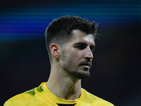 Nikola Vasilj of FC St. Pauli looks on during the DFB Cup  Second Round match between RB Leipzig and FC St. Pauli at Red Bull arena, Leipzig...