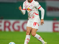 André Silva of Leipzig controls the ball during the DFB Cup  Second Round match between RB Leipzig and FC St. Pauli at Red Bull arena, Leipz...