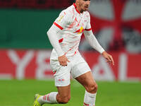 André Silva of Leipzig controls the ball during the DFB Cup  Second Round match between RB Leipzig and FC St. Pauli at Red Bull arena, Leipz...