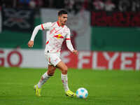 André Silva of Leipzig controls the ball during the DFB Cup  Second Round match between RB Leipzig and FC St. Pauli at Red Bull arena, Leipz...