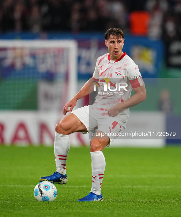 Willi Orbán of Leipzig controls the ball during the DFB Cup  Second Round match between RB Leipzig and FC St. Pauli at Red Bull arena, Leipz...