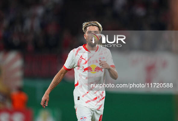 Kevin Kampl of Leipzig looks on during the DFB Cup  Second Round match between RB Leipzig and FC St. Pauli at Red Bull arena, Leipzig, Germa...