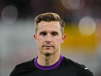 David Nemeth of FC St. Pauli looks on during the DFB Cup  Second Round match between RB Leipzig and FC St. Pauli at Red Bull arena, Leipzig,...