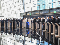 Sheikh Khalifa bin Hamad bin Khalifa Al Thani, Qatar Minister of Interior, inaugurates the 15th edition of the Milipol Qatar 2024 Exhibition...