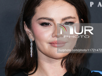 Selena Gomez arrives at The French American Film Festival - Opening Night Premiere Of Netflix's 'Emilia Perez' held at the Directors Guild o...