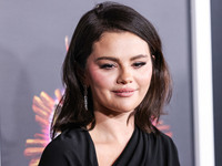 Selena Gomez arrives at The French American Film Festival - Opening Night Premiere Of Netflix's 'Emilia Perez' held at the Directors Guild o...