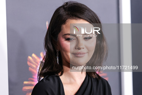 Selena Gomez arrives at The French American Film Festival - Opening Night Premiere Of Netflix's 'Emilia Perez' held at the Directors Guild o...