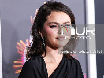 Selena Gomez arrives at The French American Film Festival - Opening Night Premiere Of Netflix's 'Emilia Perez' held at the Directors Guild o...