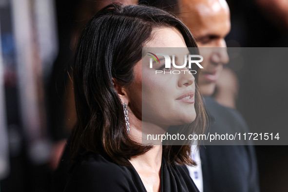 Selena Gomez arrives at The French American Film Festival - Opening Night Premiere Of Netflix's 'Emilia Perez' held at the Directors Guild o...