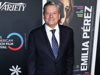 Ted Sarandos arrives at The French American Film Festival - Opening Night Premiere Of Netflix's 'Emilia Perez' held at the Directors Guild o...