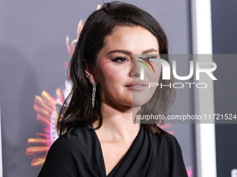 Selena Gomez arrives at The French American Film Festival - Opening Night Premiere Of Netflix's 'Emilia Perez' held at the Directors Guild o...