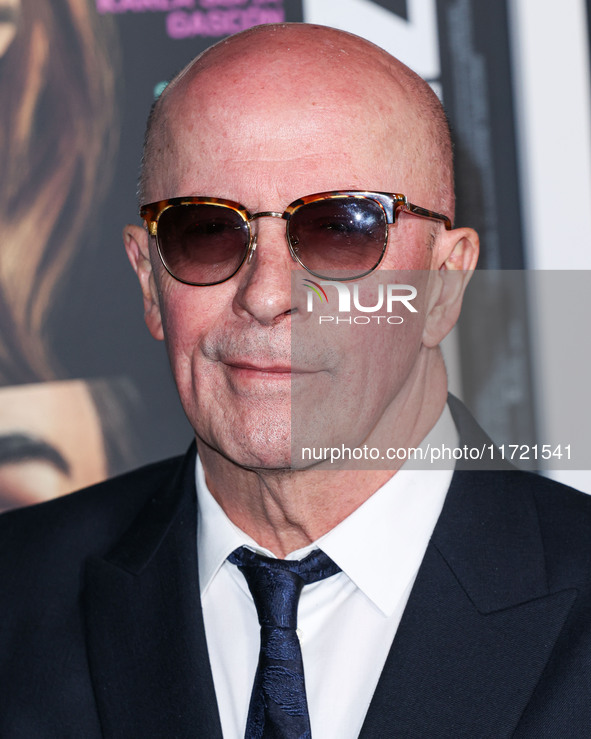 Jacques Audiard arrives at The French American Film Festival - Opening Night Premiere Of Netflix's 'Emilia Perez' held at the Directors Guil...