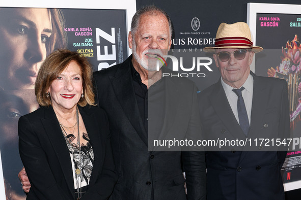 Lesli Linka Glatter, Taylor Hackford and Jacques Audiard arrive at The French American Film Festival - Opening Night Premiere Of Netflix's '...