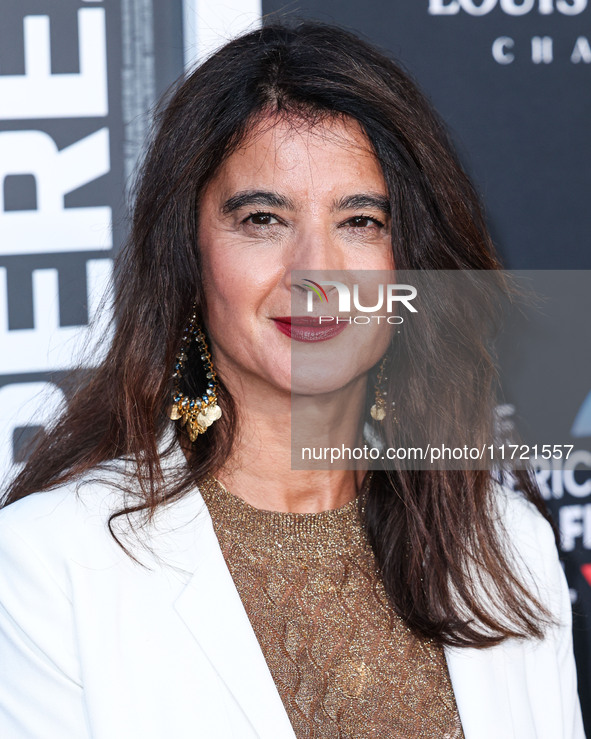 Vanessa Schneider arrives at The French American Film Festival - Opening Night Premiere Of Netflix's 'Emilia Perez' held at the Directors Gu...