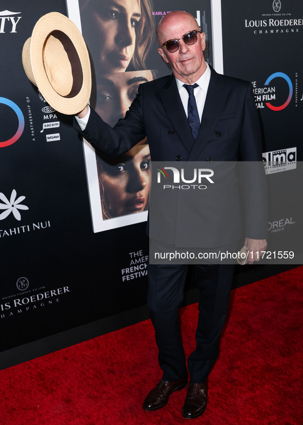 Jacques Audiard arrives at The French American Film Festival - Opening Night Premiere Of Netflix's 'Emilia Perez' held at the Directors Guil...