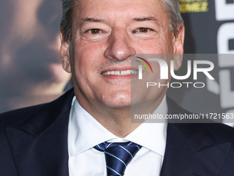 Ted Sarandos arrives at The French American Film Festival - Opening Night Premiere Of Netflix's 'Emilia Perez' held at the Directors Guild o...