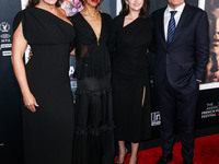 Karla Sofia Gascon, Zoe Saldana, Selena Gomez and Ted Sarandos arrive at The French American Film Festival - Opening Night Premiere Of Netfl...