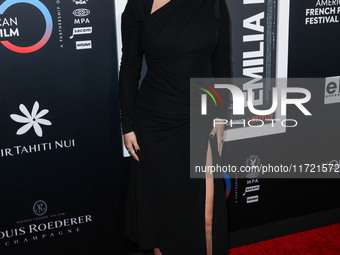 Selena Gomez arrives at The French American Film Festival - Opening Night Premiere Of Netflix's 'Emilia Perez' held at the Directors Guild o...