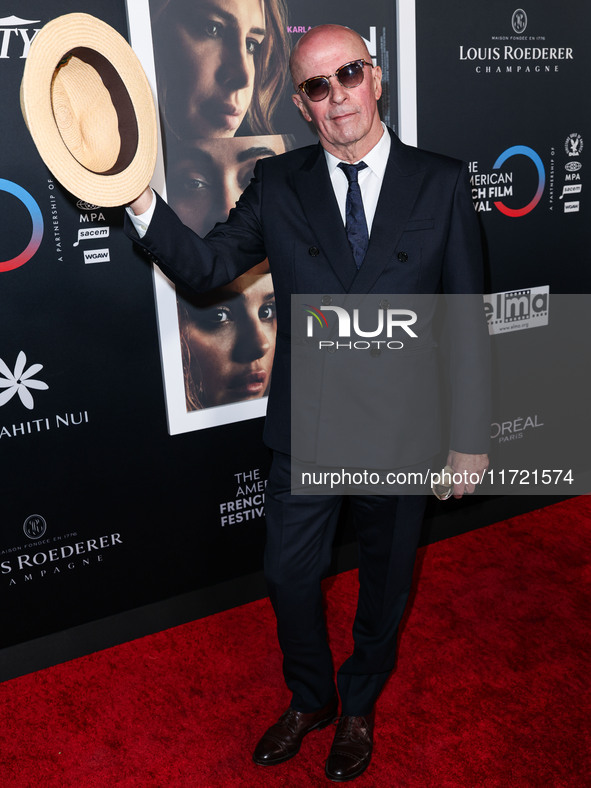 Jacques Audiard arrives at The French American Film Festival - Opening Night Premiere Of Netflix's 'Emilia Perez' held at the Directors Guil...