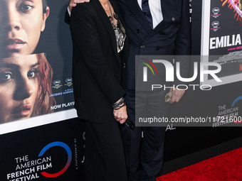 Lesli Linka Glatter and Jacques Audiard arrive at The French American Film Festival - Opening Night Premiere Of Netflix's 'Emilia Perez' hel...