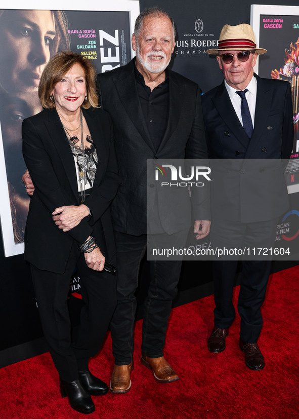 Lesli Linka Glatter, Taylor Hackford and Jacques Audiard arrive at The French American Film Festival - Opening Night Premiere Of Netflix's '...