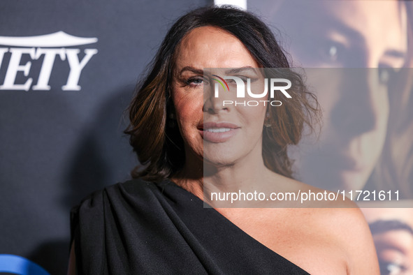 Karla Sofia Gascon arrives at The French American Film Festival - Opening Night Premiere Of Netflix's 'Emilia Perez' held at the Directors G...