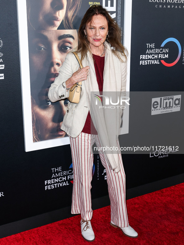 Jacqueline Bisset arrives at The French American Film Festival - Opening Night Premiere Of Netflix's 'Emilia Perez' held at the Directors Gu...