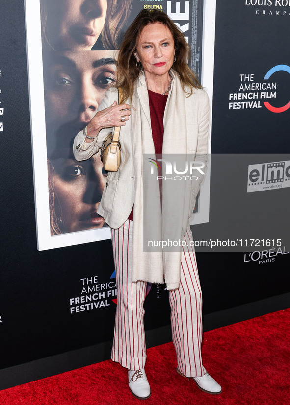 Jacqueline Bisset arrives at The French American Film Festival - Opening Night Premiere Of Netflix's 'Emilia Perez' held at the Directors Gu...