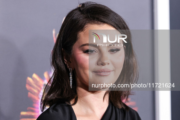 Selena Gomez arrives at The French American Film Festival - Opening Night Premiere Of Netflix's 'Emilia Perez' held at the Directors Guild o...