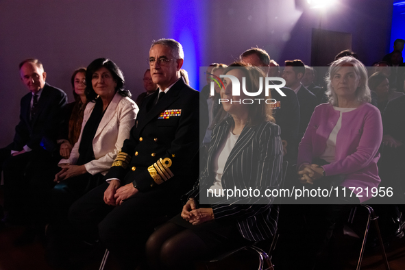 The Minister of Spanish Defence, Margarita Robles, presides over the presentation of the XCVII training cruise of the training ship ''Juan S...