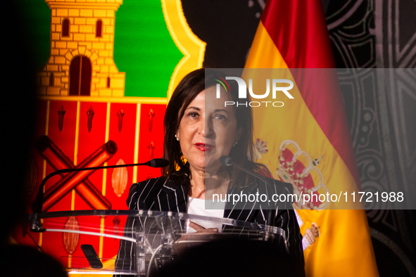 The Minister of Spanish Defence, Margarita Robles, presides over the presentation of the XCVII training cruise of the training ship ''Juan S...