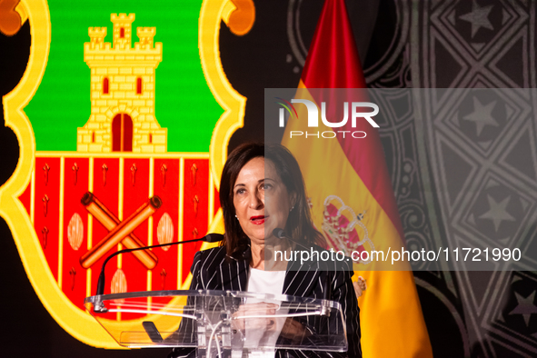 The Minister of Spanish Defence, Margarita Robles, presides over the presentation of the XCVII training cruise of the training ship ''Juan S...