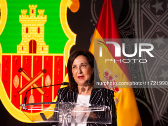 The Minister of Spanish Defence, Margarita Robles, presides over the presentation of the XCVII training cruise of the training ship ''Juan S...