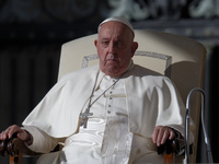 Pope Francis attends the weekly general audience at St Peter's Square in The Vatican on October 30, 2024. (