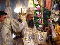 Bulgarian Patriarch Daniil leads a Holy Liturgy in the ''Saint Nedelya'' Cathedral in Sofia, Bulgaria, on October 30, 2024. (