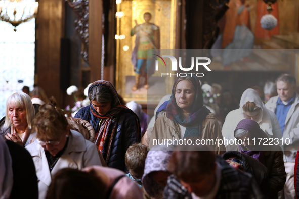 A Holy Liturgy takes place in the ''Saint Nedelya'' Cathedral in Sofia, Bulgaria, on October 30, 2024. 