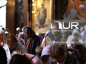 A Holy Liturgy takes place in the ''Saint Nedelya'' Cathedral in Sofia, Bulgaria, on October 30, 2024. (