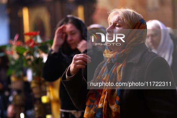 A Holy Liturgy takes place in the ''Saint Nedelya'' Cathedral in Sofia, Bulgaria, on October 30, 2024. 