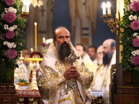 Bulgarian Patriarch Daniil leads a Holy Liturgy in the ''Saint Nedelya'' Cathedral in Sofia, Bulgaria, on October 30, 2024. (