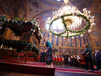 A Holy Liturgy takes place in the ''Saint Nedelya'' Cathedral in Sofia, Bulgaria, on October 30, 2024. (