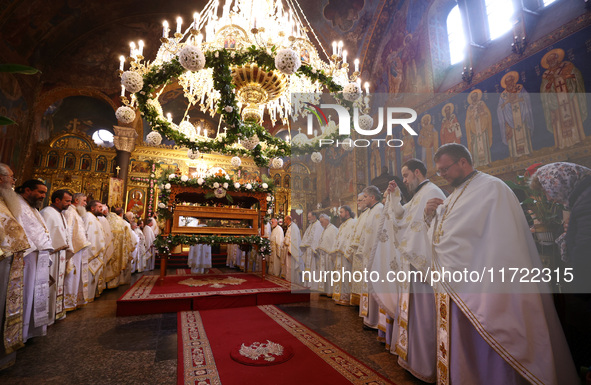 A Holy Liturgy takes place in the ''Saint Nedelya'' Cathedral in Sofia, Bulgaria, on October 30, 2024. 