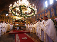 A Holy Liturgy takes place in the ''Saint Nedelya'' Cathedral in Sofia, Bulgaria, on October 30, 2024. (