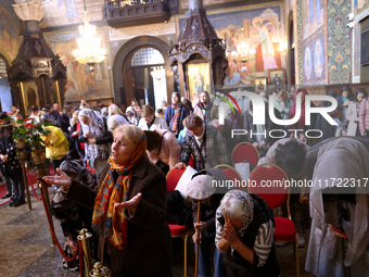 A Holy Liturgy takes place in the ''Saint Nedelya'' Cathedral in Sofia, Bulgaria, on October 30, 2024. (