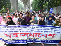 Bangladeshi police clashed with job seekers during a demonstration near the Department of Secondary and Higher Education in Dhaka, Banglades...