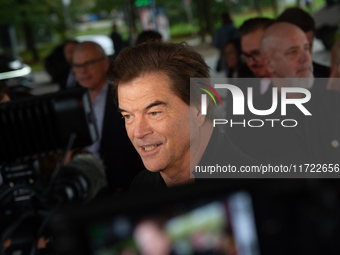 Andreas Frege, also known as Campino, a member of the rock band Die Toten Hosen, speaks to the press during the red carpet event at Roncalli...